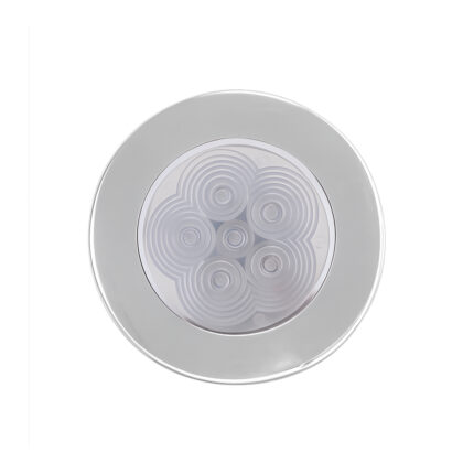 AAA blue LED ceiling light flush and surface mount for boat cabins and marine interior lighting