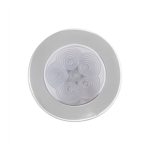 AAA blue LED ceiling light flush and surface mount for boat cabins and marine interior lighting