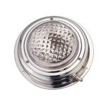 AAA 5-inch LED dome light for boats, 12V stainless steel surface mount marine cabin light