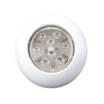AAA LED push on/off dome light for boats, 12V surface mount marine ceiling light