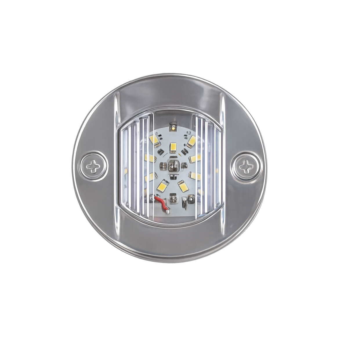 AAA LED Stern Light Round – 12V Marine Navigation Light AAA round LED stern light for boats, 12V stainless steel marine navigation light