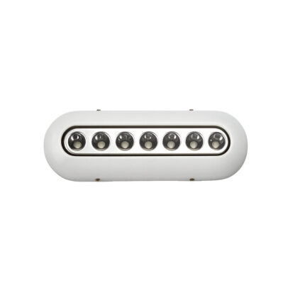 AAA oval white LED underwater light with surface-mount housing for boats and yachts