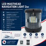 LED Masthead Navigation Light 2NM Specification & Installation