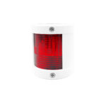 Compact LED port navigation light with red 2NM beam for boats and yachts