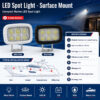 Surface-mount 6W LED spot light specification and marine installation guide