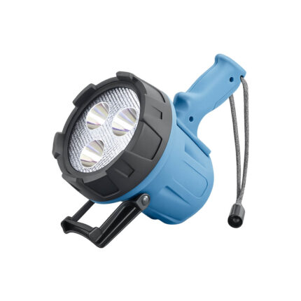 Mazuzee rechargeable marine spotlight with blue body for boats and outdoor use