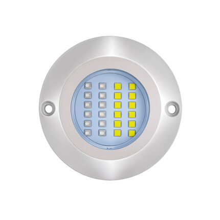 Mazuzee round 120W LED underwater light for boats, yachts, and marine vessels