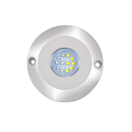 Mazuzee round 60W LED underwater light for yachts, boats, and marine vessels