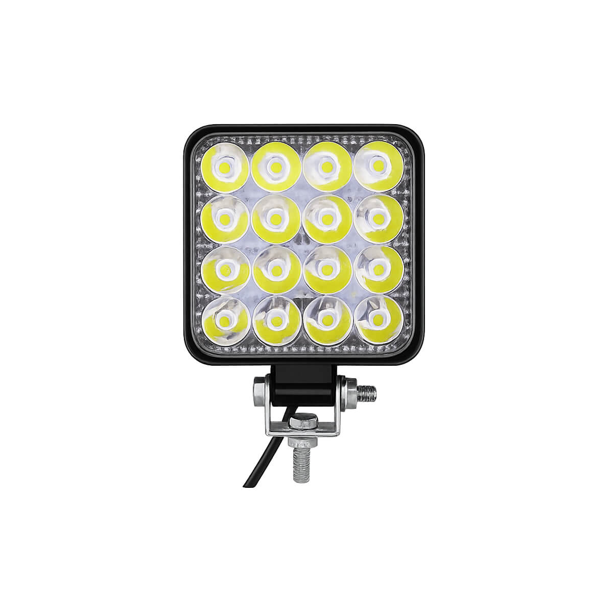 Square Waterproof LED Work Light – 48W Square waterproof 48W LED work light for boats and marine applications