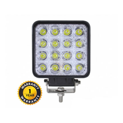 Square Waterproof OSRAM LED Lens Work Light – 48W