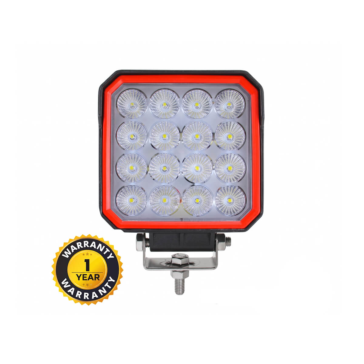 Square Waterproof OSRAM LED Work Light – 48W Square waterproof OSRAM 48W LED work light for boats and marine applications