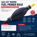AAA 3/8" Marine Fuel Primer Bulb Specifications and Installation Guide