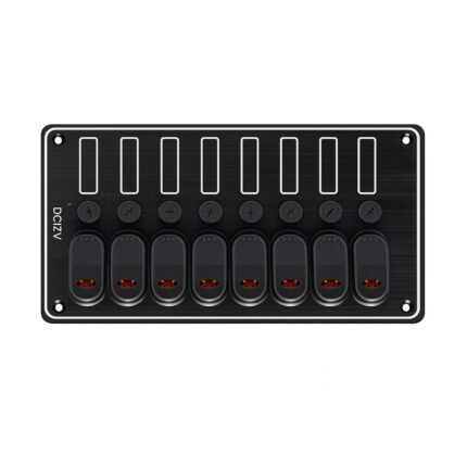 AAA 8 Gang 12V Marine Rocker Switch Panel