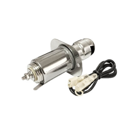 AAA cigarette lighter socket with stainless steel body, wire and mounting screws