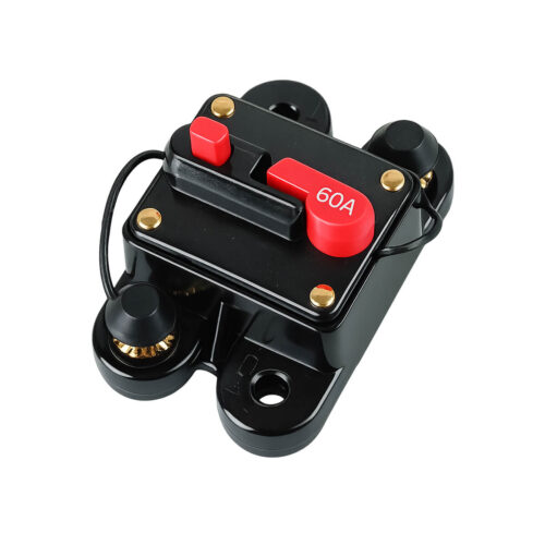 AAA circuit breaker switch for boat electrical systems, 12-24V DC, available in 60A, 80A, and 100A ampere ratings.