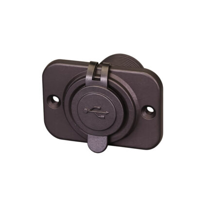 AAA dual USB charging port with protective cap for boat and marine electrical panels