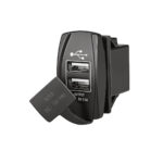 AAA dual USB charging port with protective cap for boats and marine electrical panels