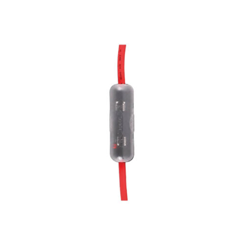 AAA glass fuse holder with red LED indicator for 12V and 24V marine electrical systems