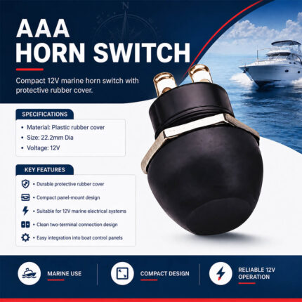 AAA 12V marine horn switch specifications and installation guide for boats