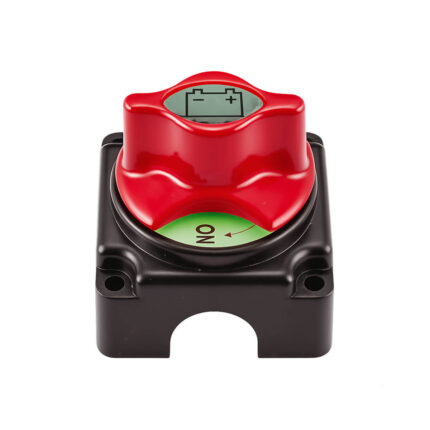 AAA mini battery switch with knob for marine and boat electrical systems, designed for safe battery disconnect and power control.