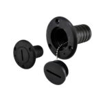 AAA Nylon Deck Fill 1-1/2 Inch marine deck filler with slotted cap designed for boat fuel, water, and tank filling applications