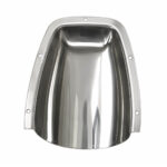 AAA Stainless Steel Clam Shell Vent – Boat Hull Vent Cover made from marine-grade stainless steel for exterior boat ventilation and hull air vent protection.