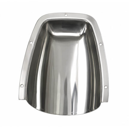 AAA Stainless Steel Clam Shell Vent – Boat Hull Vent Cover made from marine-grade stainless steel for exterior boat ventilation and hull air vent protection.