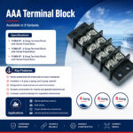 AAA Terminal Block specification and installation guide for marine electrical wiring