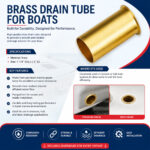 Brass Drain Tube For Boats - Image 2