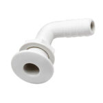 CANSB 90 degree thru hull fitting marine boat drain outlet for boat hull drainage and water connection