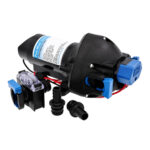 JABSCO Par-Max 3 Water Pressure Pump marine fresh water pump for boat, RV, and caravan water systems