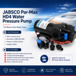 JABSCO Par-Max HD4 Water Pressure Pump | 12V Marine Fresh Water Pump - Image 2