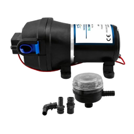 MAZUZEE 3.2 GPM Automatic Fresh Water Pump 12V marine water pressure pump for boat and RV systems
