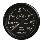 Mazuzee 65 MPH Marine Speedometer Gauge Dual Scale MPH KM/H for Boats