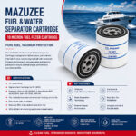 MAZUZEE Fuel & Water Separator Cartridge | 10 Micron Fuel Filter Cartridge - Image 2