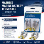 Mazuzee Marine Battery Terminals – Wing Nut Type - Image 2