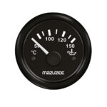 Mazuzee Oil Temperature Gauge Marine Engine Oil Temp Gauge for Boats