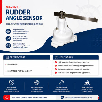Mazuzee Rudder Angle Sensor Single Station Marine Steering Sensor Specification & Installation