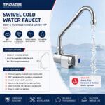 MAZUZEE Swivel Cold Water Faucet boat and RV single handle marine water tap specification and installation guide