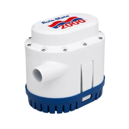 Rule 2000 GPH automatic bilge pump 12V and 24V for powerful boat bilge water removal