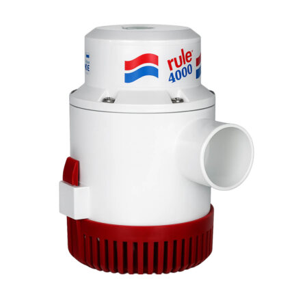 Rule 4000 GPH boat bilge pump 12V and 24V for high-capacity marine bilge water removal