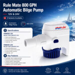 Rule Mate 800 GPH Automatic Bilge Pump – 12V & 24V - Image 2