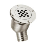 Stainless Steel Cockpit Drain marine boat deck drain fitting for efficient water drainage system