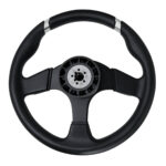 AAA Boat Steering Wheel Silver Back View – Marine Helm Steering Wheel for Boats