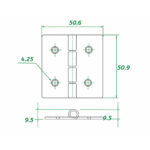 AAA Stainless Steel Hinge 304 dimension – marine hinge measurements for boat doors, hatches and cabinets