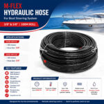 M-FLEX Hydraulic Hose for Boat Steering System 3/8 Inch & 5/8 Inch 100M Roll Specification & Installation Guide Marine Hydraulic Steering Hose