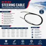 M-FLEX Steering Cable for Outboard Boat Steering Systems specification and installation guide, marine mechanical steering cable