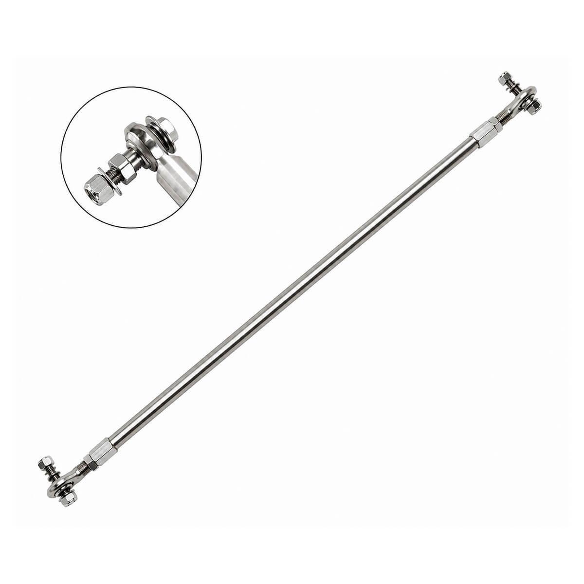 M-FLEX Tie Bar Kit for Hydraulic Boat Steering Systems, adjustable SS316 outboard motor tie bar kit for twin engine steering