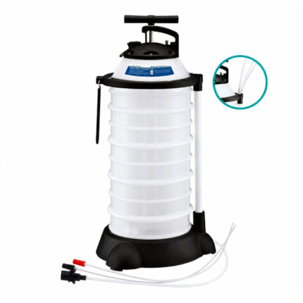 MAZUZEE 18L manual fluid extractor pump for engine oil, fuel and marine fluids with self-priming vacuum extraction system
