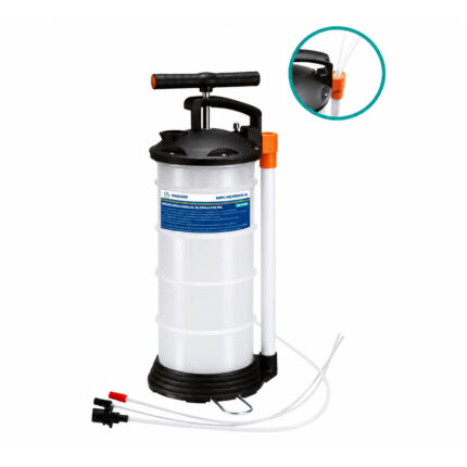 MAZUZEE 4L Manual Fluid Extractor Pump for Engine Oil, Fuel & Marine Fluids – Manual Oil & Fluid Extractor Pump with Tubes